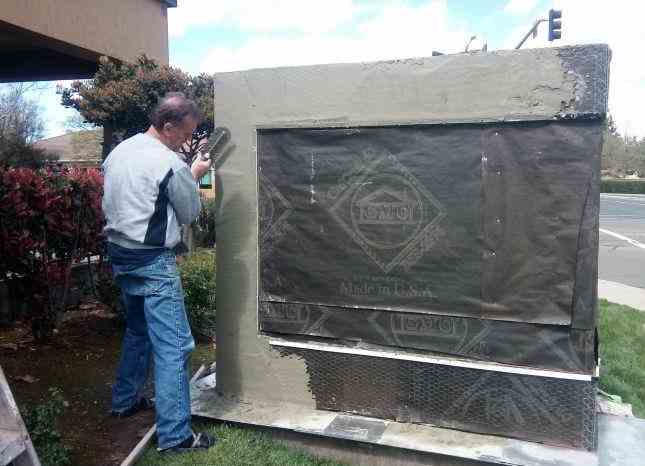 Framework construction for a custom monument sign