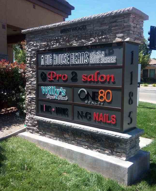 Final custom monument sign installed and ready to impress