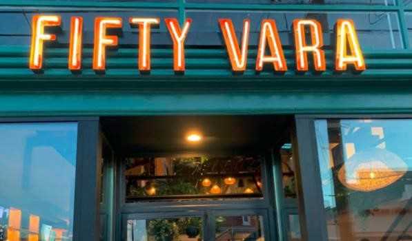 Fifty Vara Restaurant Neon